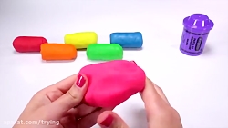 کارتون خمیر بازی  مار هفت رنگ