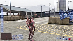 حمله مرد آهنی به پایگاه نظامی در بازی GTA V
