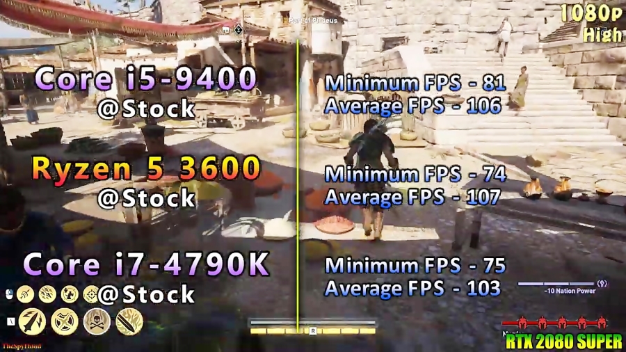 Core I5 9400 Vs Ryzen 5 3600 Vs Core I7 4790k 1080p And 1