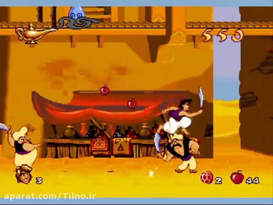 گیم پلی بازی Aladdin برای Sega Genesis