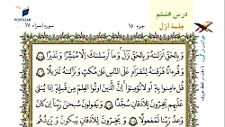 ویدیو مرور و پاسخ فعالیت های درس 8 قرآن هفتم