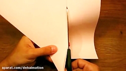 کلیپ آموزش کاردستی کاغذی فالگی...