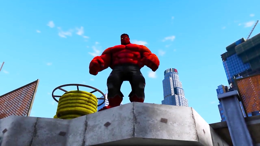 نبرد ابر قهرمانان - مبارزه بین :  Red Hulk VS War Machine - EPIC BATTLE
