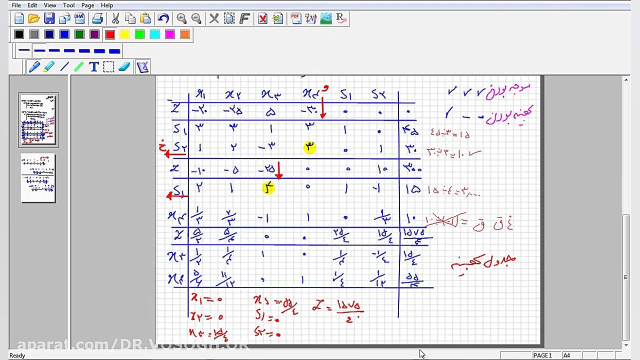 روش سیمپلکس ساده ( تمرین دوم ) حلزون توربو