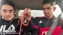 دوربین مخفی سوزوندن موی دختر خ...