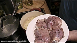 آشپزی آموزش فسنجون با مرغ