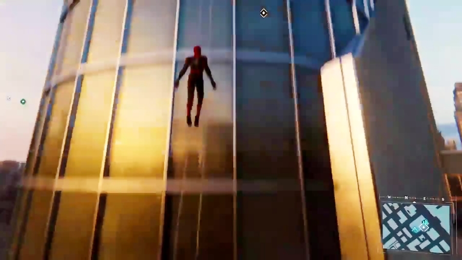 پریدن از برج استارک در اسپایدرمن | spiderman ps4