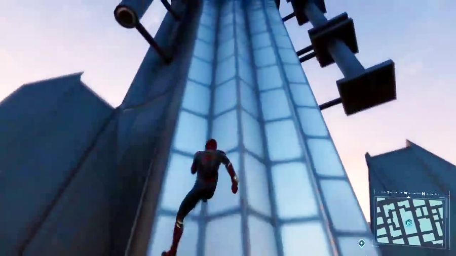 گیم پلی پریدن از بلند ترین برج بازی اسپایدرمن | spiderman
