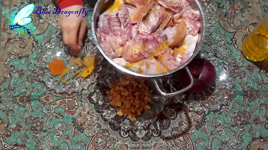 آموزش یک غذای خوشمزه  با مرغ