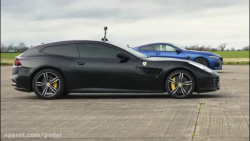 درگ نیسان GT R با فراری V12 و...