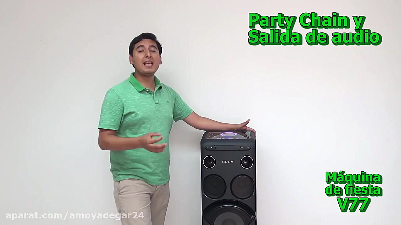 فیلم معرفی سیستم صوتی قدرتمند سونی Audio System MHC-V77 زمان397ثانیه