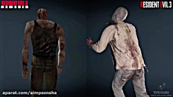 Resident evil 3| مقایسه شخصیت ها و ORIGINAL VS REMAKE