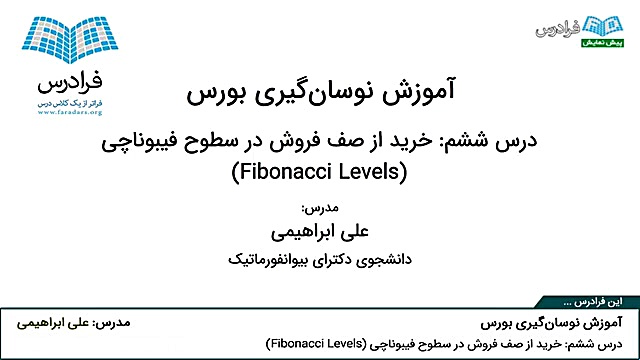 آموزش , بورس: , (نوسان , بورس) , درس , ششم , خرید , صف , فروش , سطوح , فیبوناچی