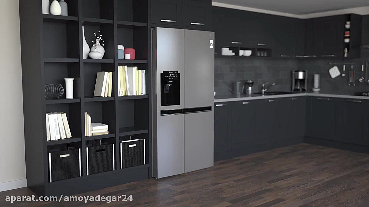 فیلم معرفی یخچال ساید ال جی مدل LG GC - J247SLUV زمان55ثانیه