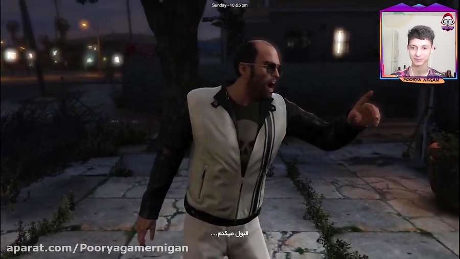 نجات مایکل از مرگ در GTA V ..ترور دیوونه شده