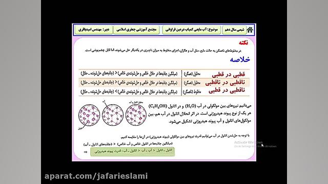 آموزش شیمی (1) دهم دبیرستان فصل سوم:آب مایعی کمیاب در عین فراوانی(قسمت سوم) دستگاه DNA-Chip