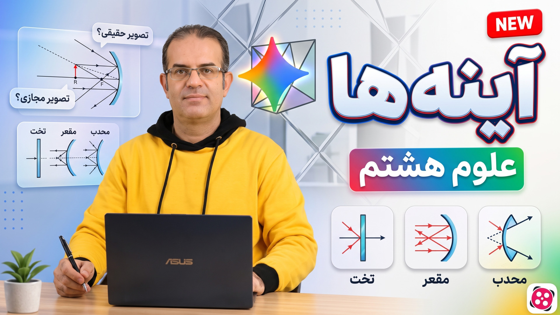 علوم هشتم آینه ها استاد محزون