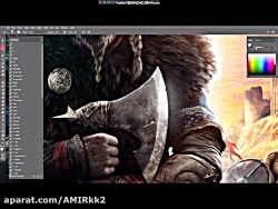 طراحی کاور بازی Assassin#039;s Creed Valhallaبه صورت زنده از توییچ