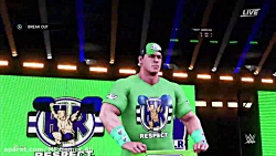 گیم پلی درخواستی wwe 2k20 جان...