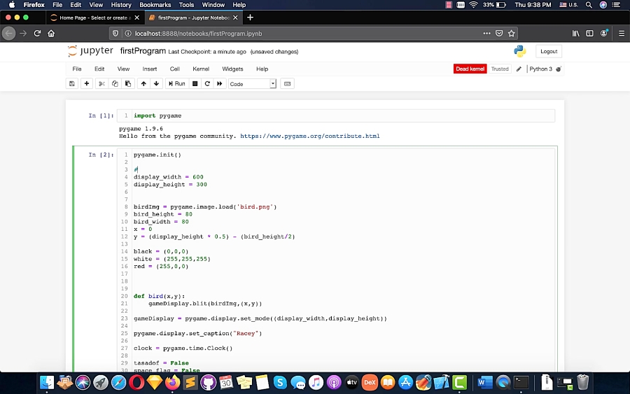 6-Game Development using python and pygame
