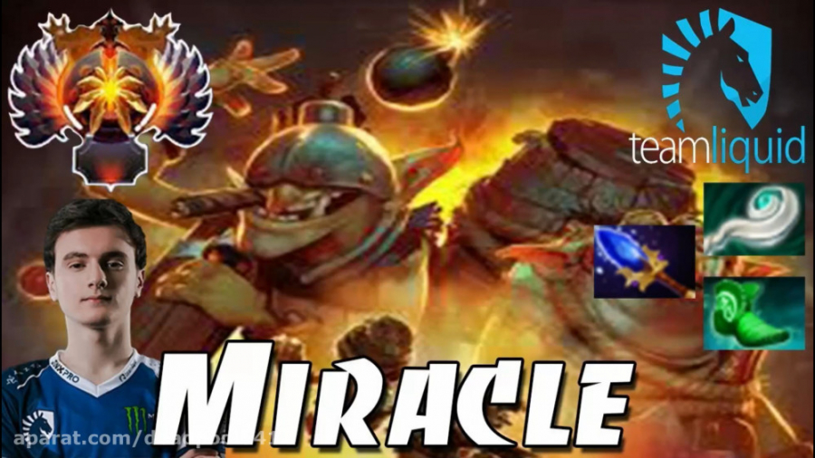 Dota2 "Miracle" playing "Techies" in "midlane" | گیم پلی Miracleبا هیروی Techies