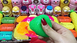 مخلوط کردن اسلایم های رنگی  با...