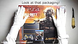 unboxing کنسول بازی ps4 fat با شکل call of duty black ops 3