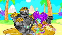 کارتون خانواده شیر،  غول سنگی