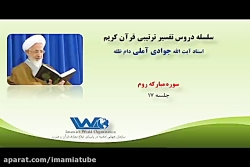تفسیر سوره مبارکه روم جلسه ۱۷ آیت الله جوادی آملی