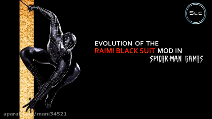 لباس Black Suit Sam Raimi برای بازی های مرد عنکبوتی