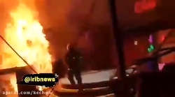 حادثه آتش سوزی در شبکه سه || آتش سوزی در برنامه میدون