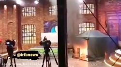 آتش سوزی هولناک در برنامه میدون شبکه 3   فیلم