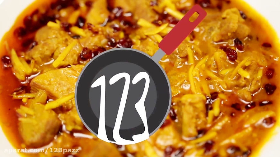 آموزش آشپزی: خورش خلال  بادام کرمانشاهی