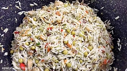 آموزش پلو شاه پسند (گشنیز پلو)