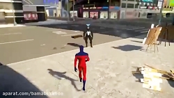 انیمیشن نبرد مرد عنکبوتی Flips...