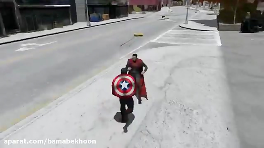 نبرد حماسی کاپیتان آمریکا و سوپرمن