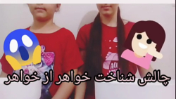 چالش شناخت خواهر از خواهر(توسط غزل و عسل)