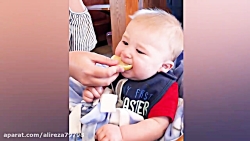 عکس العمل کودکان به خوردن لیمو...