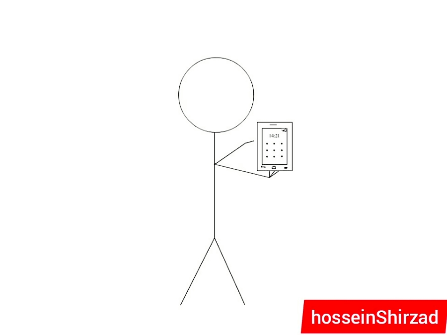 انیمیشن آدمک و موبایل با فلش flash