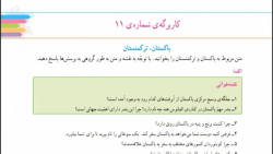 تدریس کاربرگه ی شماره ۱۱ مطالعات اجتماعی پایه پنجم دبستان