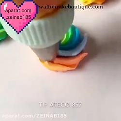 آموزش تهیه خامه رنگی خوشگل . کپی ممنوع
