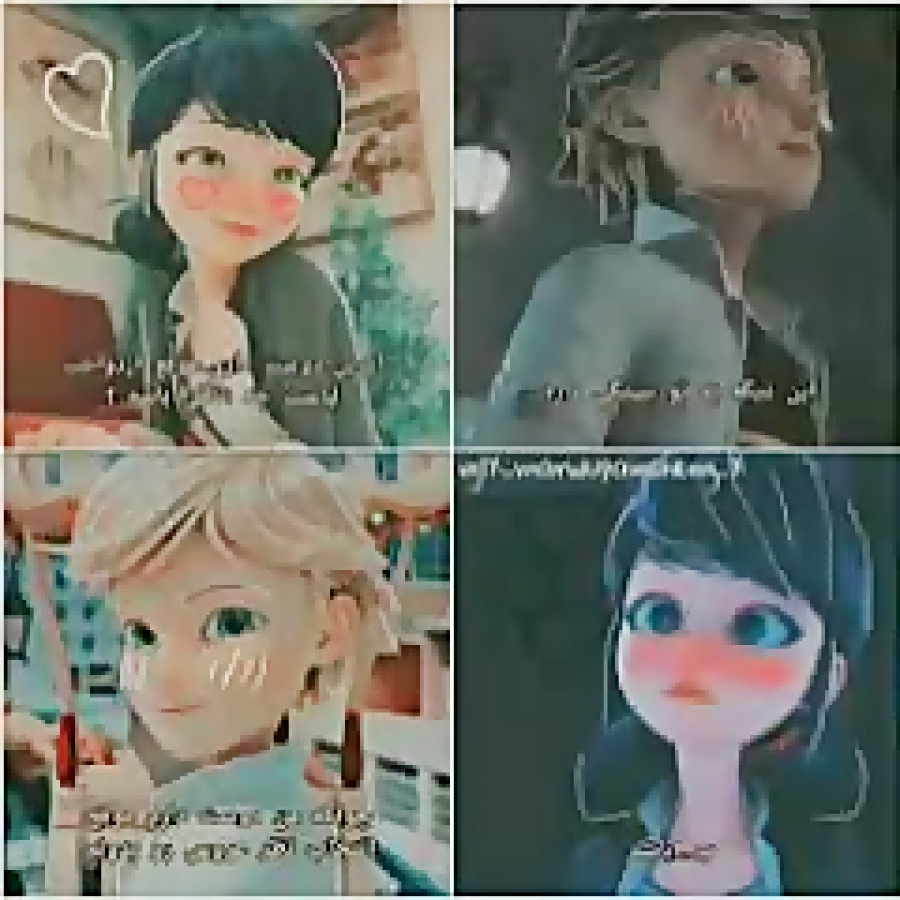 دختر کفشدوزکی و گربه سیاه عاشقانه