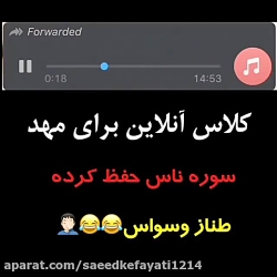 کلاس آنلاین خنده دار مهدکودک
