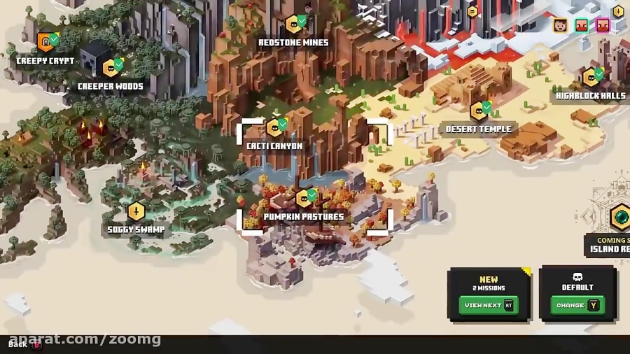ویدیو گیم پلی Minecraft Dungeons با محوریت حالت کوآپ - زومجی