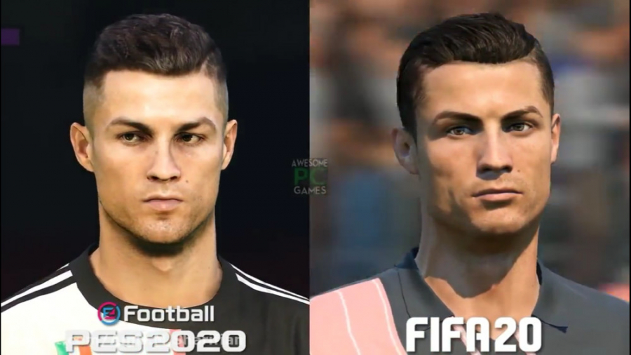مقایسه face بازیکنان یوونتوس در FIFA 20 و Pes 20!!!