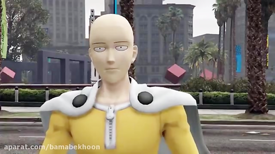 مبارزه بزرگ سایتاما از One-Punch Man با هالک شگفت انگیز در GTA V