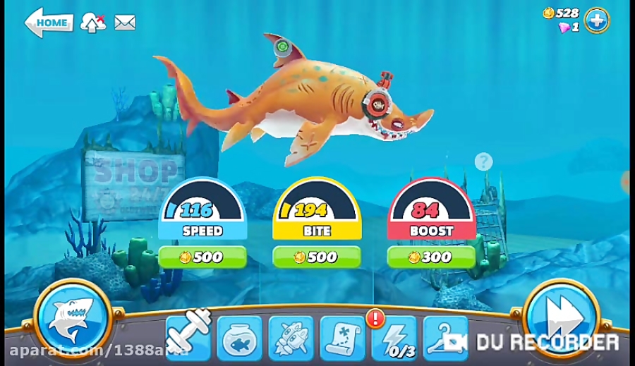 بازی دنیای کوسه گرسنه - hungry shark world! :| xD