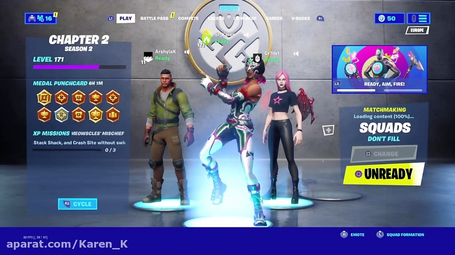 گیم پلی بازی  FORTNITE/ VICTORY ROYALE !!!!!!!!!!!