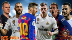 گیم پلی رئال مادرید و بارسلونا در PES 2020 ( الکلاسیکو )