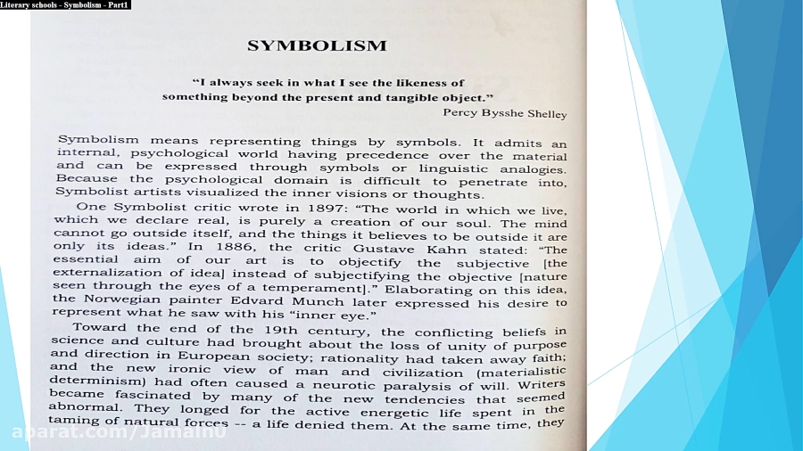 Literary Schools - Symbolism - Part 1